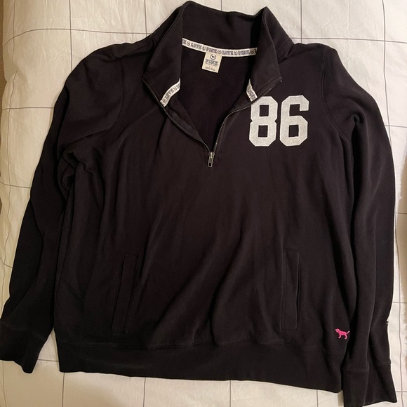 PINK Victoria's Secret Other - Victoria’s Secret PINK Quarter Zip Sweatshirt